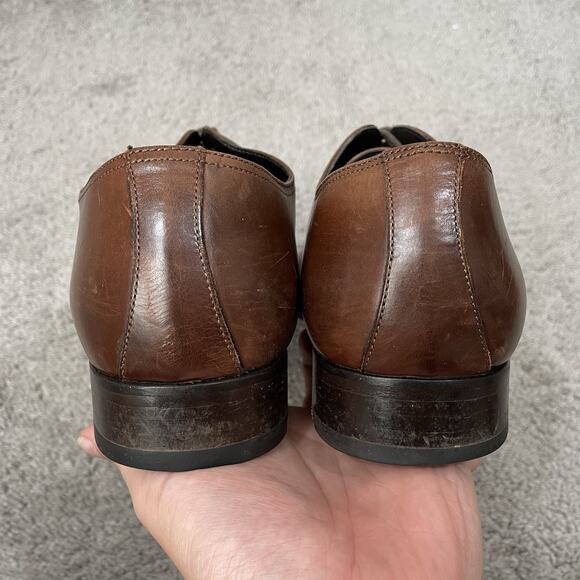 To Boot New York Brandon Cap Toe Oxford Men’s Size 9.5 Brown Leather 12981 main image 4